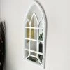 Darthome Limited White Gothic Arch Window Mirror 70cm -Décor Dreams Shop IMG E8274 editedDS