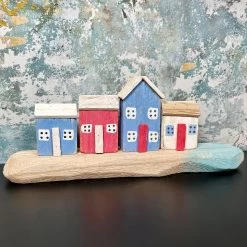 Darthome Limited Rustic Wooden Harbour Houses Ornament