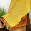 Darthome Limited Soft Plaid Mustard Yellow Throw 127cm X 152cm -Décor Dreams Shop IMG E8409