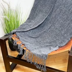 Darthome Limited Soft Plaid Navy Throw 127cm X 152cm -Décor Dreams Shop IMG E8427