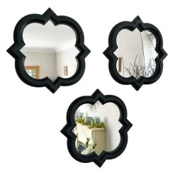 Darthome Limited Black Quarterfoil Wall Mirrors Set Of 3 -Décor Dreams Shop IMG E8735 editedGcopy