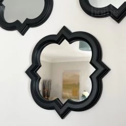 Darthome Limited Black Quarterfoil Wall Mirrors Set Of 3 -Décor Dreams Shop IMG E8740 editedL