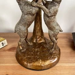 Darthome Limited Gold Marching Hares Lamp With Green Velvet Shade 12 Darthome Limited Gold Marching Hares Lamp With Green Velvet Shade -Décor Dreams Shop IMG E8806 editedAZ