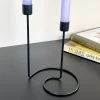 Darthome Limited Black Spiral Double Candlestick Holder -Décor Dreams Shop IMG E8835