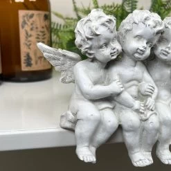 Darthome Limited White Cherub Triplets Ornament -Décor Dreams Shop IMG E9040 editedS