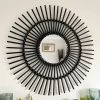 Darthome Limited Black Rattan Mirror 80cm 2 Darthome Limited Black Rattan Mirror 80cm -Décor Dreams Shop IMG E9053