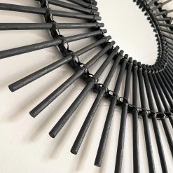 Darthome Limited Black Rattan Mirror 80cm -Décor Dreams Shop IMG E9059