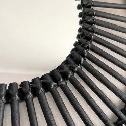 Darthome Limited Black Rattan Mirror 80cm -Décor Dreams Shop IMG E9060