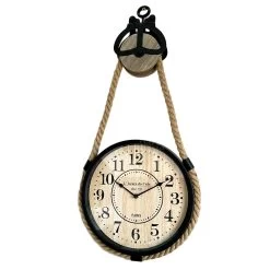 Darthome Limited Hanging Clock On Rope Pulley -Décor Dreams Shop IMG E9093copy