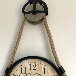 Darthome Limited Hanging Clock On Rope Pulley -Décor Dreams Shop IMG E9095