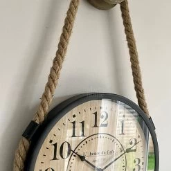 Darthome Limited Hanging Clock On Rope Pulley -Décor Dreams Shop IMG E9097