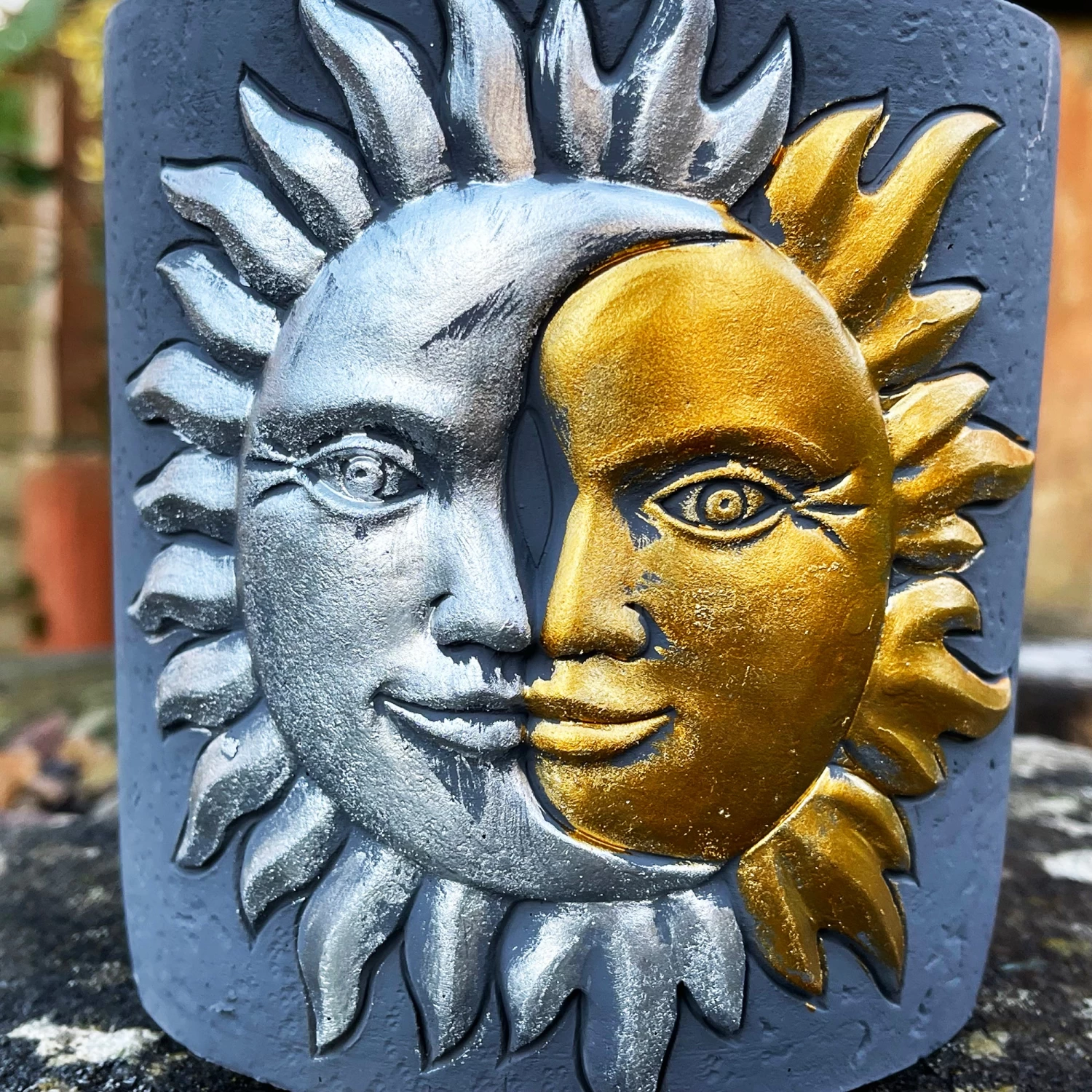 Darthome Limited Cement Sun & Moon Planter 4 Darthome Limited Cement Sun & Moon Planter - Image 2
