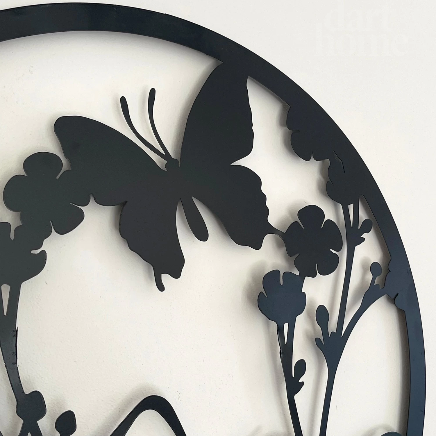 Darthome Limited Black Floral Butterfly Garden Wall Art 50cm 6 Darthome Limited Black Floral Butterfly Garden Wall Art 50cm - Image 4