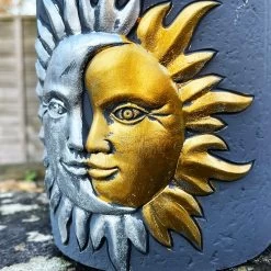 Darthome Limited Cement Sun & Moon Planter 12 Darthome Limited Cement Sun & Moon Planter -Décor Dreams Shop IMG E9340