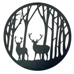 Darthome Limited Black Stags In Forest Silhouette Wall Art -Décor Dreams Shop IMG E9344 editedAKcopy