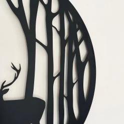 Darthome Limited Black Stags In Forest Silhouette Wall Art -Décor Dreams Shop IMG E9347 editedAN