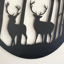 Darthome Limited Black Stags In Forest Silhouette Wall Art -Décor Dreams Shop IMG E9349 editedAP
