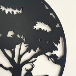 Darthome Limited Black Metal Round Tree Deer Silhouette Wall Art 13 Darthome Limited Black Metal Round Tree Deer Silhouette Wall Art -Décor Dreams Shop IMG E9355 editedAU