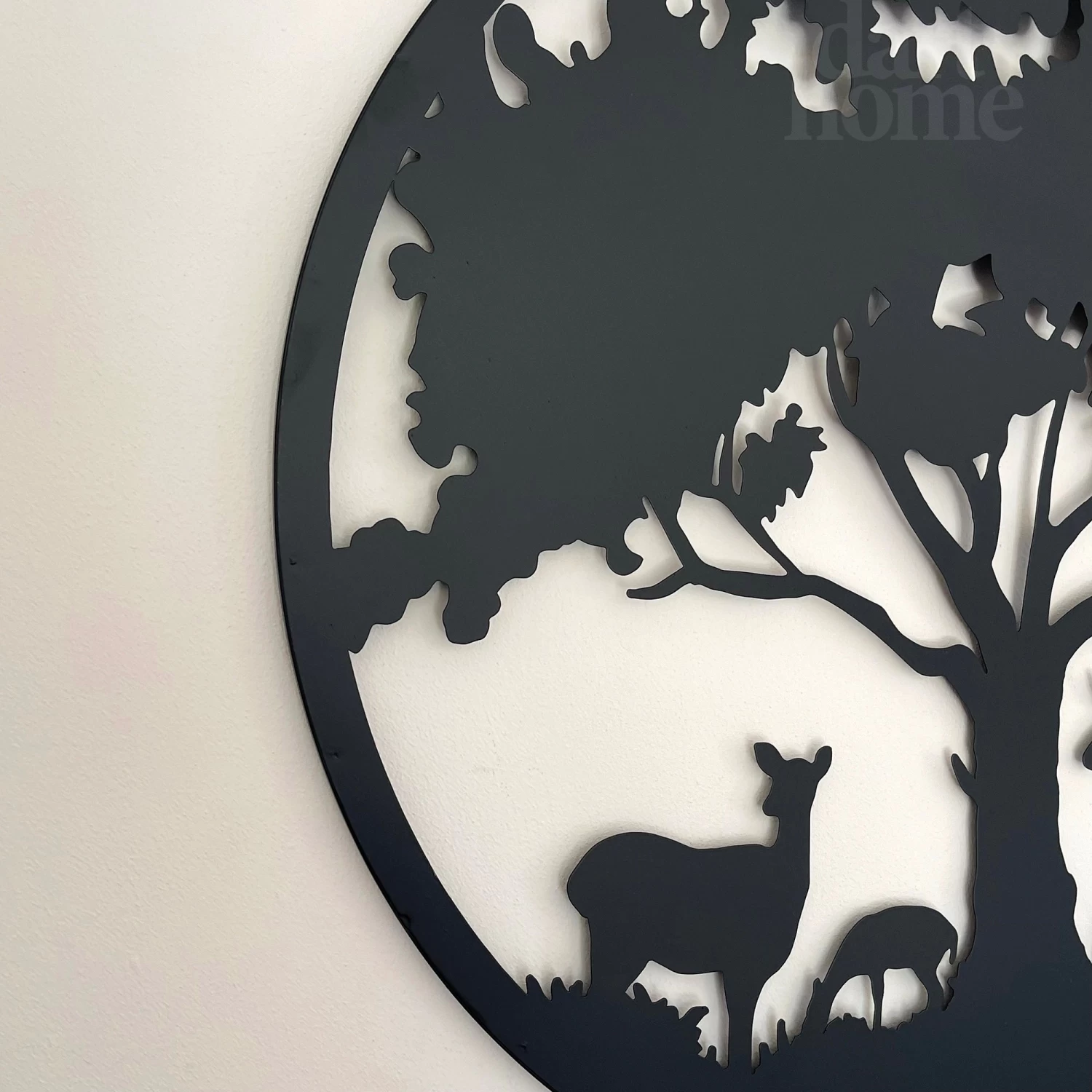 Darthome Limited Black Metal Round Tree Deer Silhouette Wall Art 9 Darthome Limited Black Metal Round Tree Deer Silhouette Wall Art - Image 7