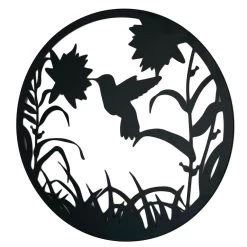 Darthome Limited Black Floral Hummingbird Silhouette Wall Art -Décor Dreams Shop IMG E9370 editedBGcopy