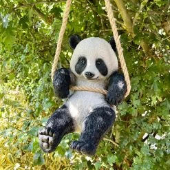 Darthome Limited Hanging Panda Garden Ornament 30cm