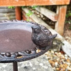 Darthome Limited Tall Round Cast Iron Bird Bath 33cm -Décor Dreams Shop IMG E9440 editedDQ