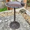 Darthome Limited Tall Round Cast Iron Bird Bath 33cm