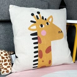 Darthome Limited Safari Childrens Cushion - Giraffe -Décor Dreams Shop IMG E9503