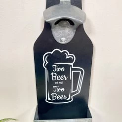 Darthome Limited Black Bottle Opener & Cap Collector - Two Beer Or Not Two Beer -Décor Dreams Shop IMG E9587 editedHJ