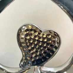 Darthome Limited Chrome Silver Love Heart Sculpture -Décor Dreams Shop IMG E9619 editedID