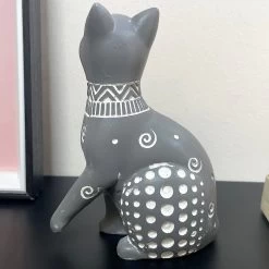 Darthome Limited Country Grey Sitting Cat Ornament -Décor Dreams Shop IMG E9626 editedIK
