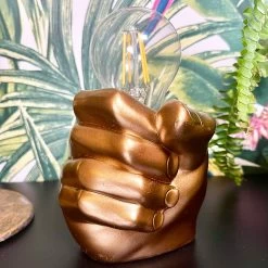Darthome Limited Golden Fist Shadeless Table Lamp