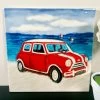 Darthome Limited Red Car On Beach Ceramic Tile Wall Art -Décor Dreams Shop IMG E9879