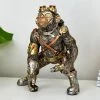 Darthome Limited Gold Steampunk Monkey Sculpture