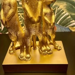 Darthome Limited Large Gold Standing Meerkat Mob Table Lamp -Décor Dreams Shop IMG E9931