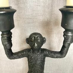 Darthome Limited Black Monkey Double Candlestick Holder -Décor Dreams Shop IMG E9989 edited239