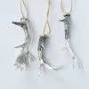 Darthome Limited 3x Silver Resin Stag Antlers Home Decorative Pendants 12cm -Décor Dreams Shop s l1600 39